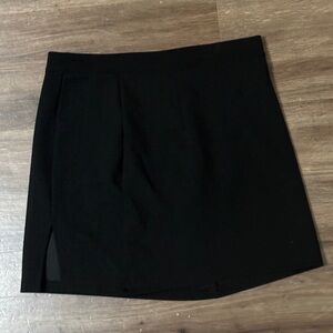 Cute Black Pencil Skirt with Slit!